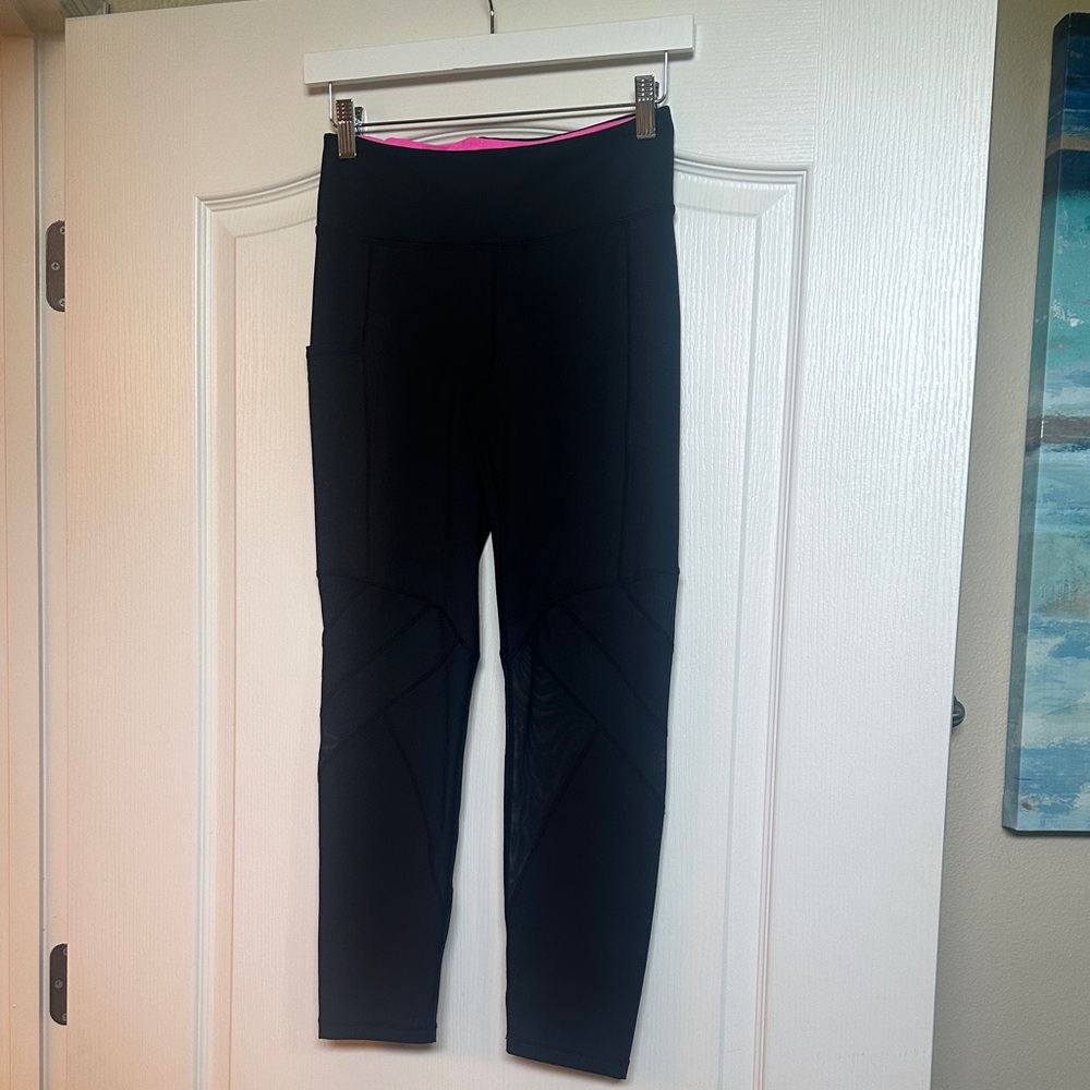 Lilly Pulitzer Black Mesh Leggings